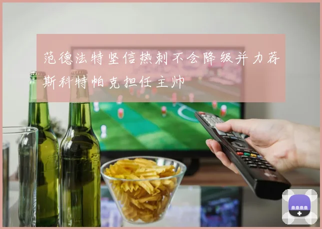 范德法特坚信热刺不会降级并力荐斯科特帕克担任主帅